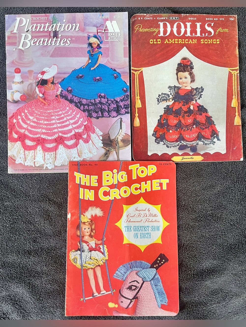 Vintage Crochet Pattern Booklets: Plantation Beauties, Dolls from Old American S